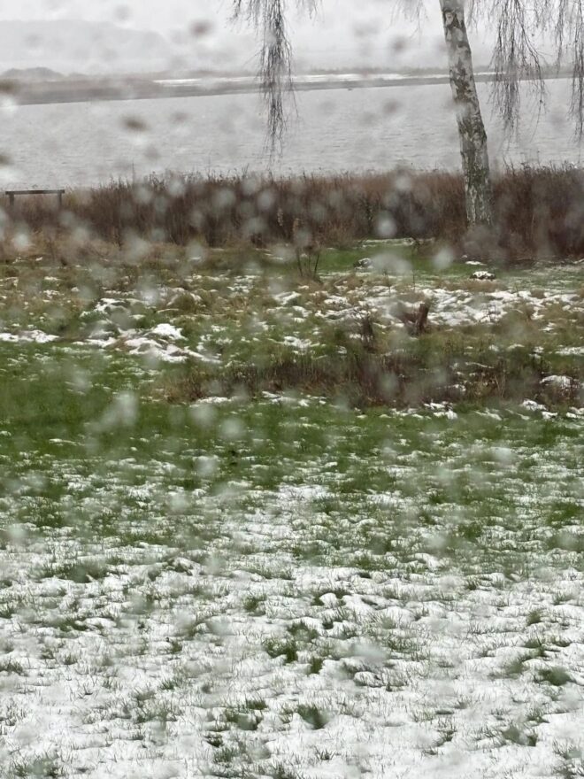 Megen regn på Harebakkevej.